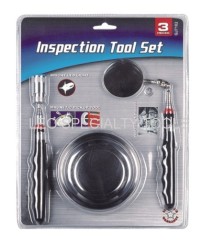 3 Pack Magnetic Tool Set - Includes 4 1/4" Magnetic Parts Tray & Telescoping Inspection Mirror and Magnetic Pick-Up Tool