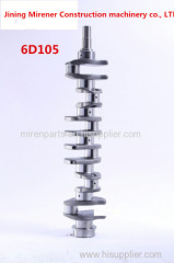 excavator engine crankshaft for 6D105 engine parts cranshaft 6136-31-1010