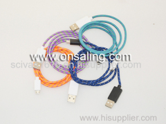 Nylon braided cable usb data cable