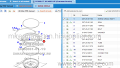 excavator slewing bearing PC300-7 komatsu 207-25-61100 swing circle swing bearing