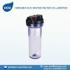 10&quot; transparent 601D in-line filter housing with air release button