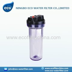 RO clear filter housing