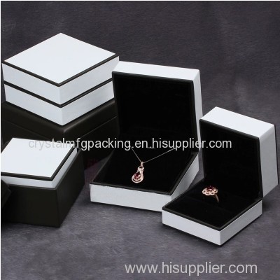 leather cover packaging jewelry plastic box jewelry box