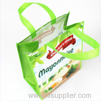 promotional Laminated Eco Fabric Tote Recyclable PP non woven tote bag shopping bag foldable bag