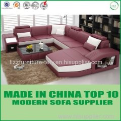 High Density Sponge Italy Leather Sofa