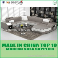 High Density Sponge Italy Leather Sofa