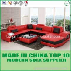 High Density Sponge Italy Leather Sofa