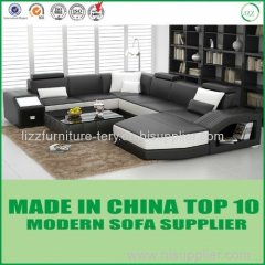 High Density Sponge Italy Leather Sofa