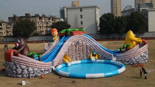 Giant Slide Largest Pool Inflatable Water Park