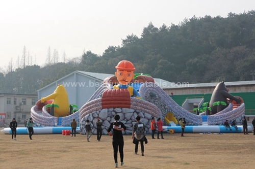 Giant Slide Largest Pool Inflatable Water Park