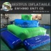Inflatable floating deck water park