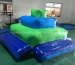 Inflatable floating deck water park