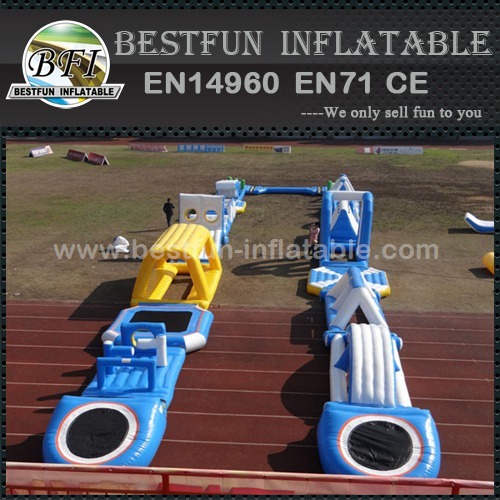 Inflatable camouflage color obstacle for aqua run