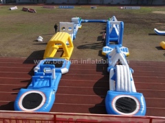 Inflatable camouflage color obstacle for aqua run