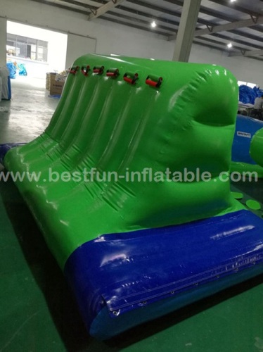 Inflatable cliff water obstacle course for water park