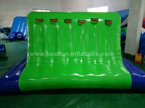 Inflatable cliff water obstacle course for water park