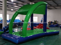 Inflatable finish start line on water use