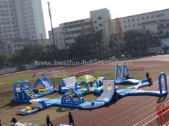 Inflatable Floating Obstacle Course For Children