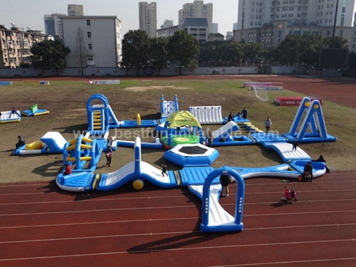 Inflatable Floating Obstacle Course For Children