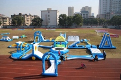 Inflatable Floating Obstacle Course For Children