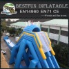 Inflatable triple hippo water slides