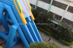 Inflatable triple hippo water slides