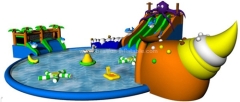 Inflatable Water Floating Playground For Pool