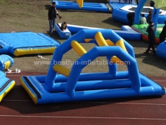 Inflatable water game floating bridge