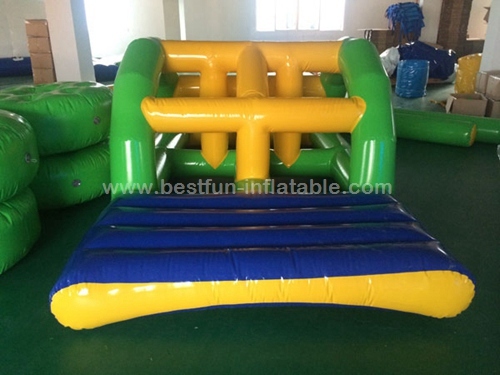 Kids inflatable water floating bridge