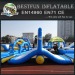 Floating water park inflatable obstacle course