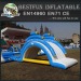 Inflatable raft bridge slide combo