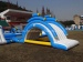 Inflatable raft bridge slide combo