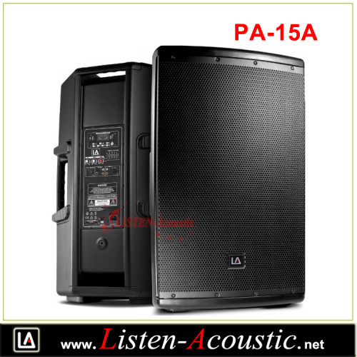 15inch 2 way plastic speaker box with amplifier to active and passive