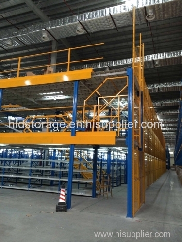 Multi-level Mezzanine Racking for Warehouse