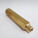 Pipe thread extension socket female x male brass