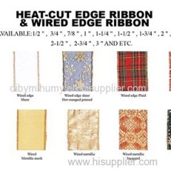 Wired Edge Plaid Ribbons