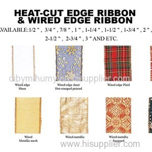 Heat-cut Edge Sheer Ribbons