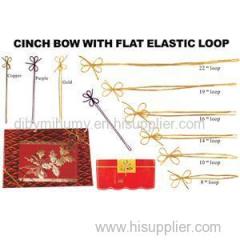 Cinch Bow With Flat Elastic Loops