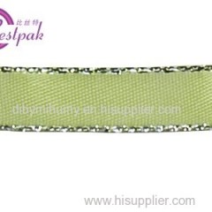 Metallic Edge Polyester Satin Ribbons