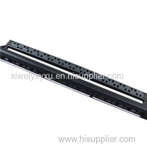 UTP 19inch Blank Patch Panel 24 Port With Back Bar