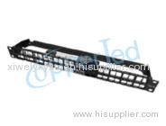 UTP Cat.6 1U 48Port Empty Patch Panel With Back Bar