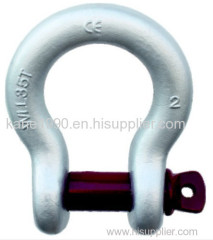 Bolt type anchor shackle