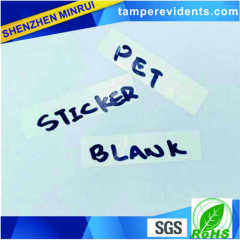 breakable blank adhesive vinyl eggshell sticker