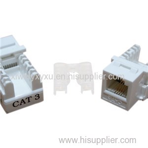 UTP Cat.3 6P4C Keystone Jack