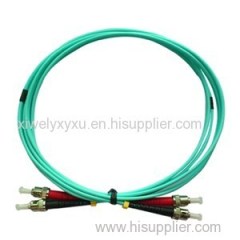 Multimode Duplex ST/PC-ST/PC Fiber Optic Patch Cord OM3 3mm