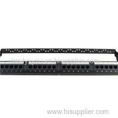 UTP Cat.5e Patch Panel 24Port 110IDC With Back Bar