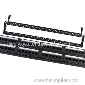 UTP Cat.6 Patch Panel 48Port Dual Use IDC With Back Bar