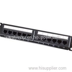 UTP Cat.6 Patch Panel 12Port Dual Use IDC