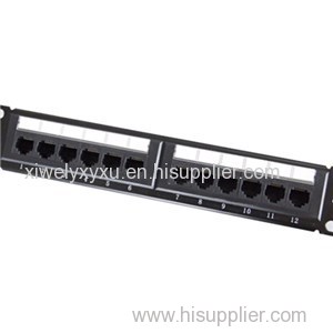 UTP Cat.6 Patch Panel 12Port Dual Use IDC