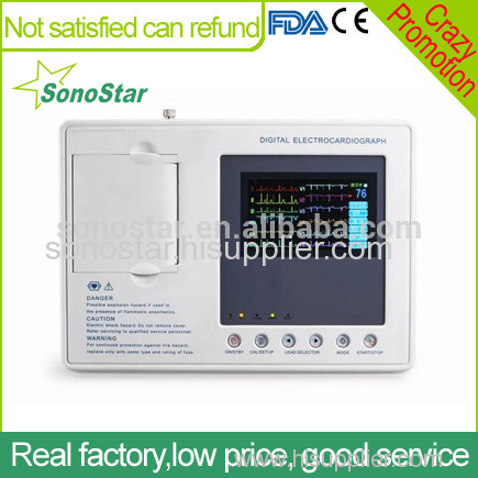 Sonostar High quality Digital Color Screen Three Channel LCD display ECG Machine SE-3B